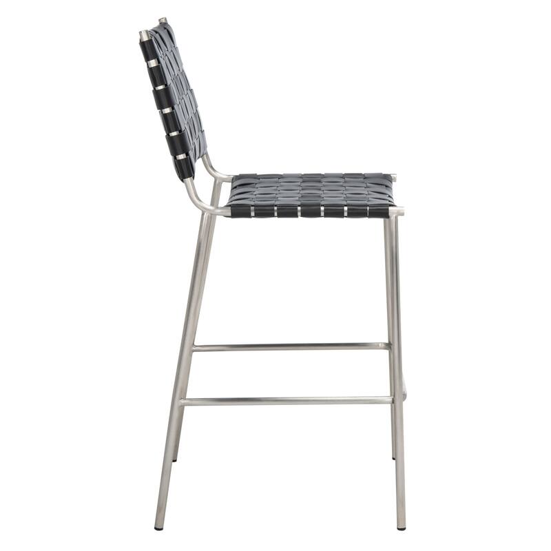 SAFAVIEH Malissie Woven Counter Stool - 18.5" W x 21" L x 40" H - 19Wx21Dx40H