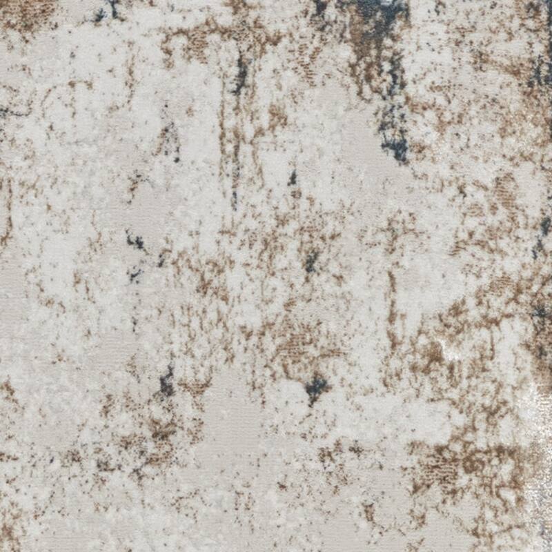 Fabi Power Loomed Distressed Abstract Modern Non Skid Stain Resistant Area Rug By HomeRoots - 90' X '27' X '0.39