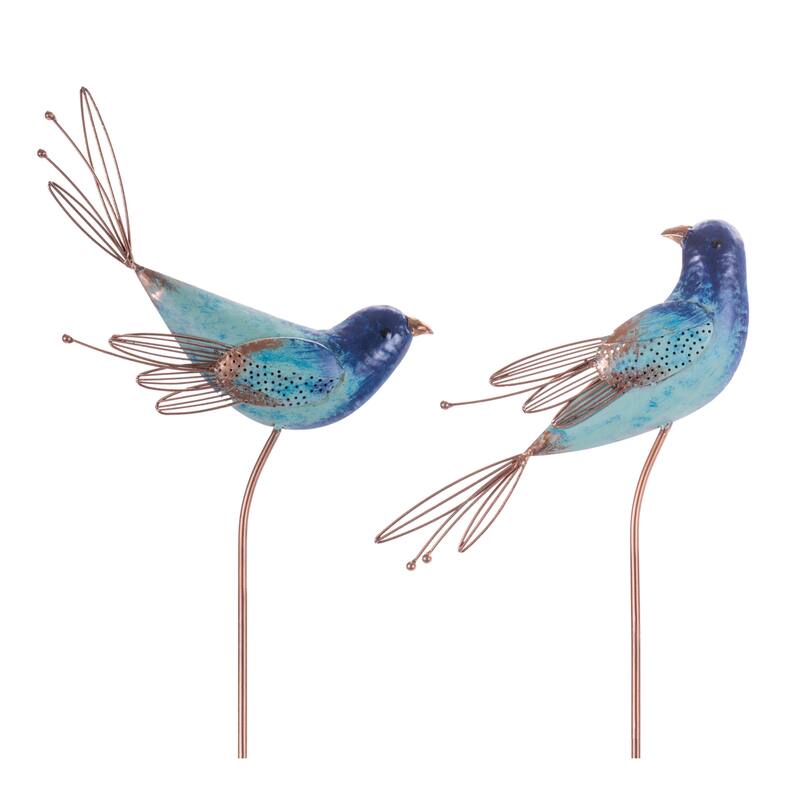 Iron Bird Garden Stake (Set of 2)