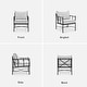 preview thumbnail 24 of 37, Mopio Odelia Patio Furniture, Outdoor Sectional Conversation Set