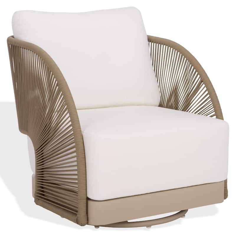 SAFAVIEH COUTURE Adelandra Swivel Outdoor Chair - 30"W x 32"D x 30"H