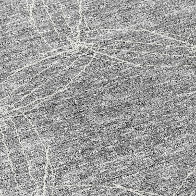 Machine Washable Indoor/ Outdoor Abstract Contemporary Chantille Rug