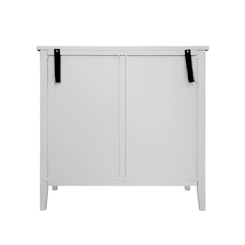 Wood Cabinet with Adjustable Movable Layer and 2 Door