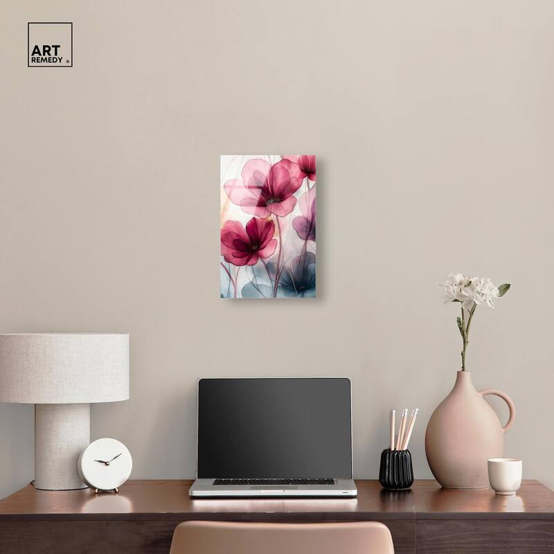 Filigree Flora II Acrylic by Art Remedy, Ready to Hang