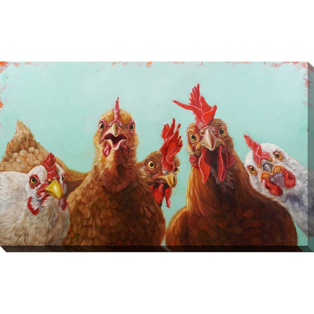"Chicken for Dinner " by Lucia Heffernan Print on Canvas