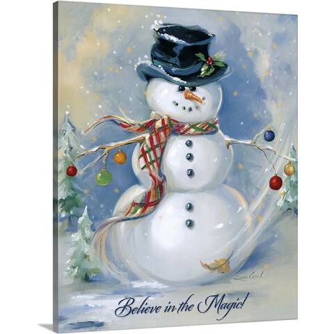 "Snowman Magic" Canvas Wall Art