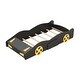 preview thumbnail 14 of 12, Playful Design Race Car-Shaped Twin Size Platform Bed with Wheels,Sturdy Wood Construction and Storage Space
