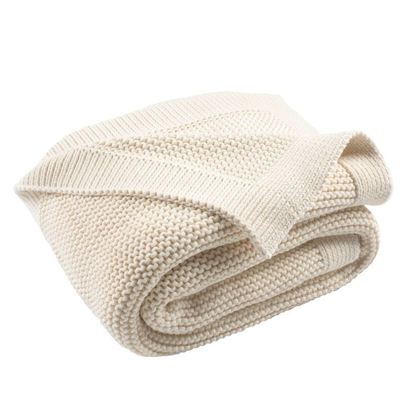 SAFAVIEH Sofja Snug Natural Knit Throw Blanket
