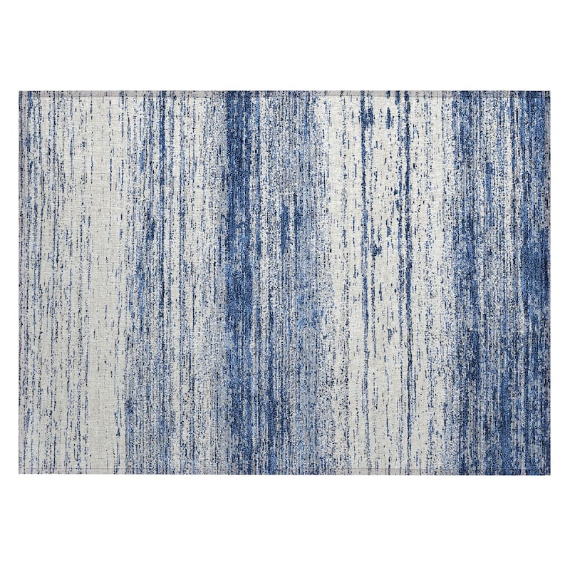 Machine Washable Indoor/ Outdoor Chantille Ombre Stripes Rug