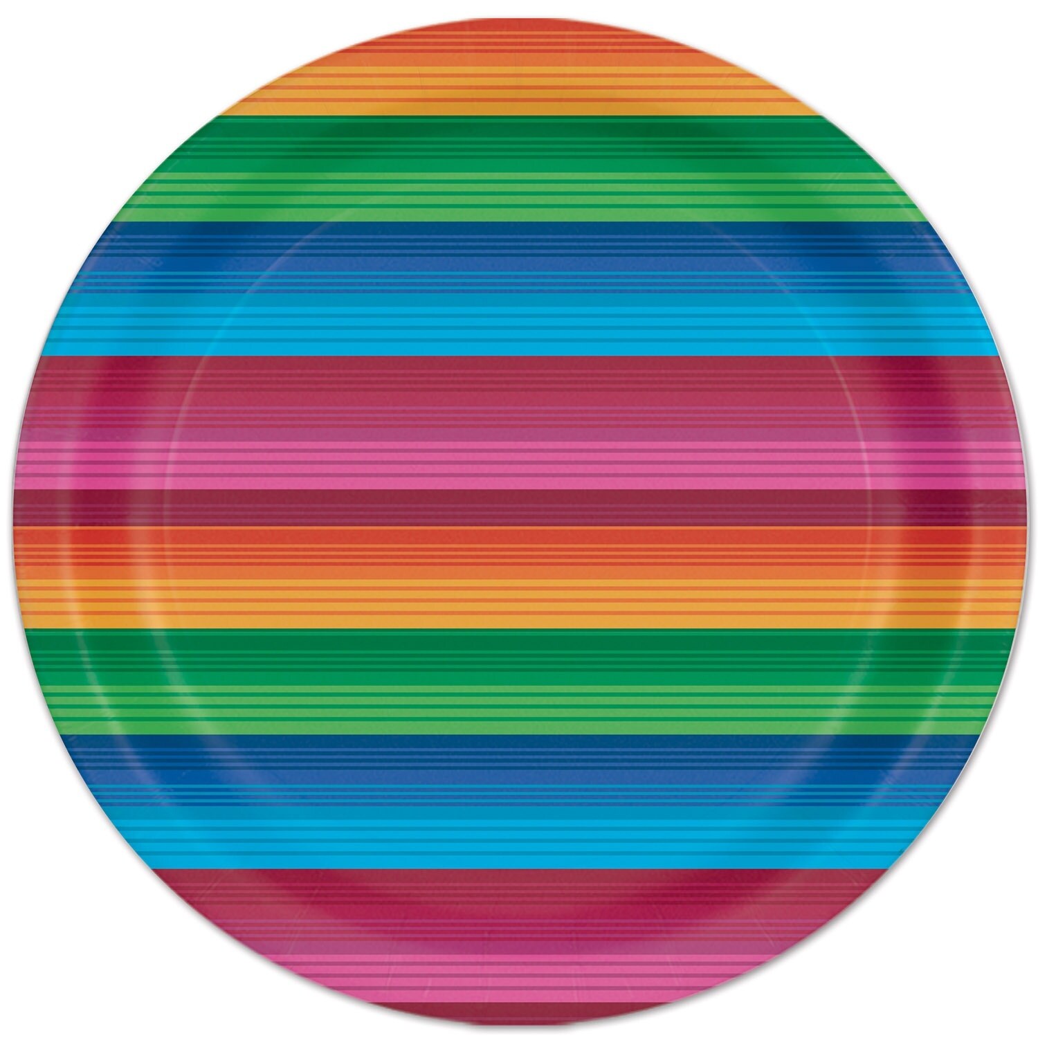 multi coloured paper plates