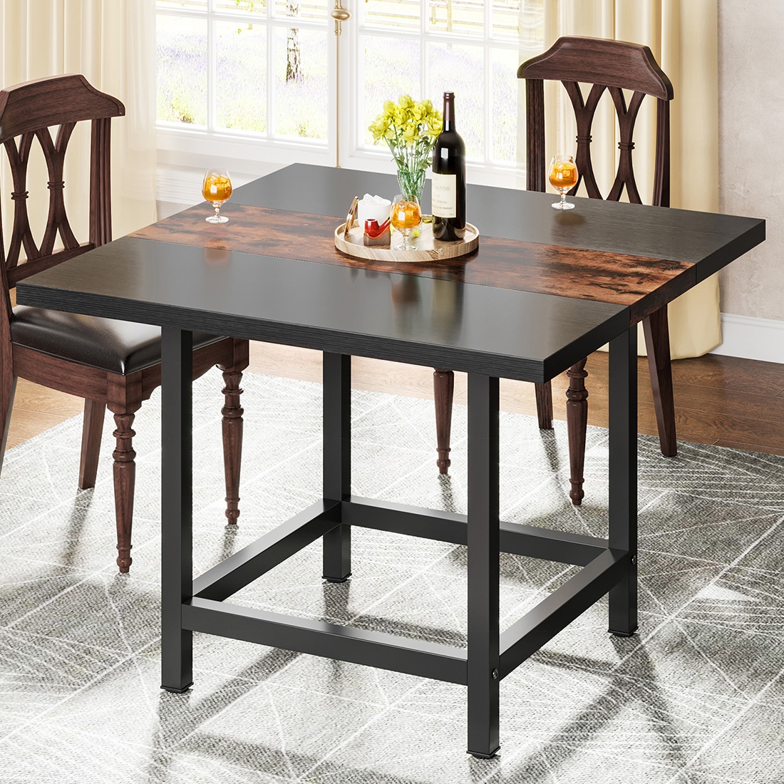 Rustic dining table 2025 for 4
