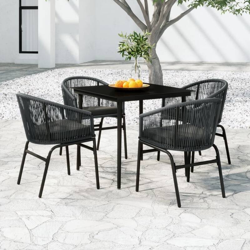 vidaXL Patio Dining Set Outdoor Garden Seat 3/5/7/9 Piece Multi Colors/Sizes
