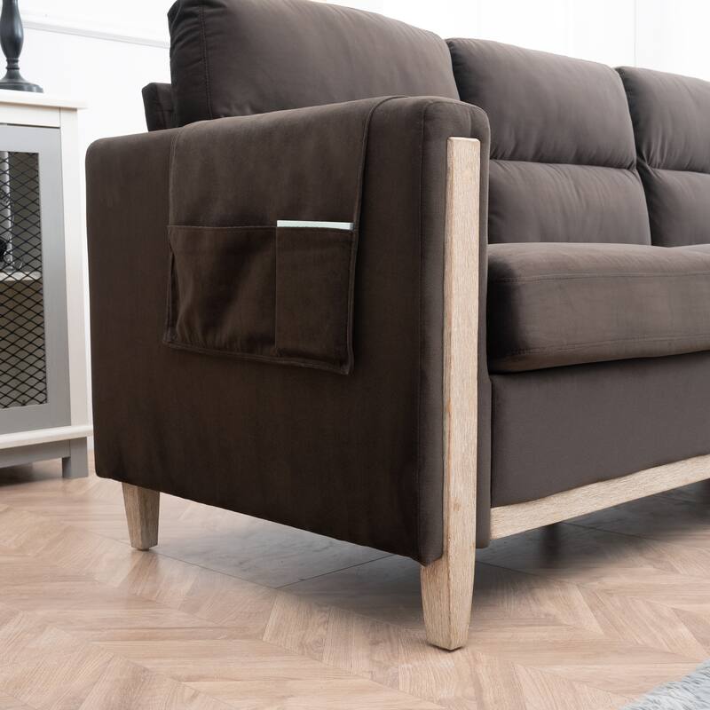 Stylish Sofa with High Resilience Cushion & Easy Assembly - Perfect for Living Spaces