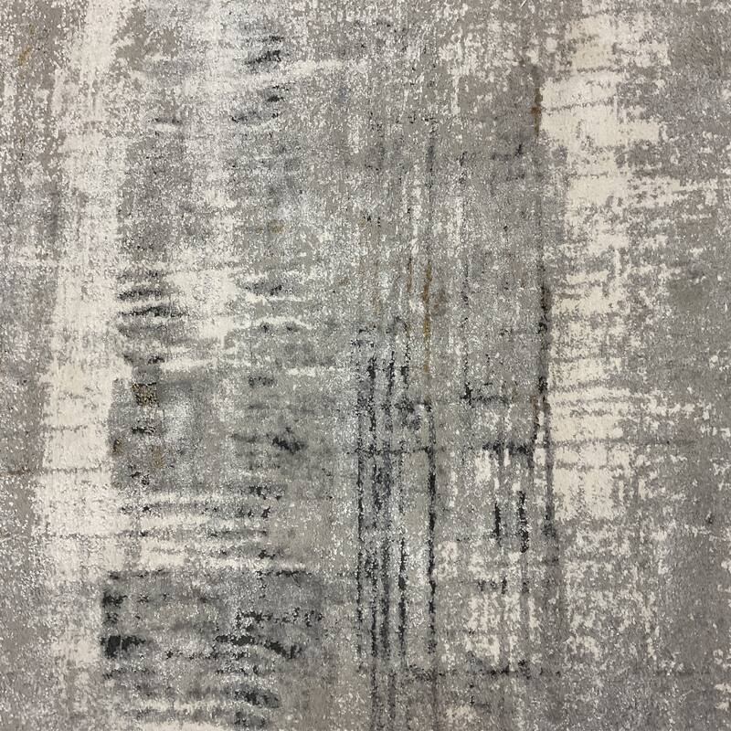 HERAT ORIENTAL Turkish Modern Erased Design Wool & Silk Rug - 5'3" x 7'7"