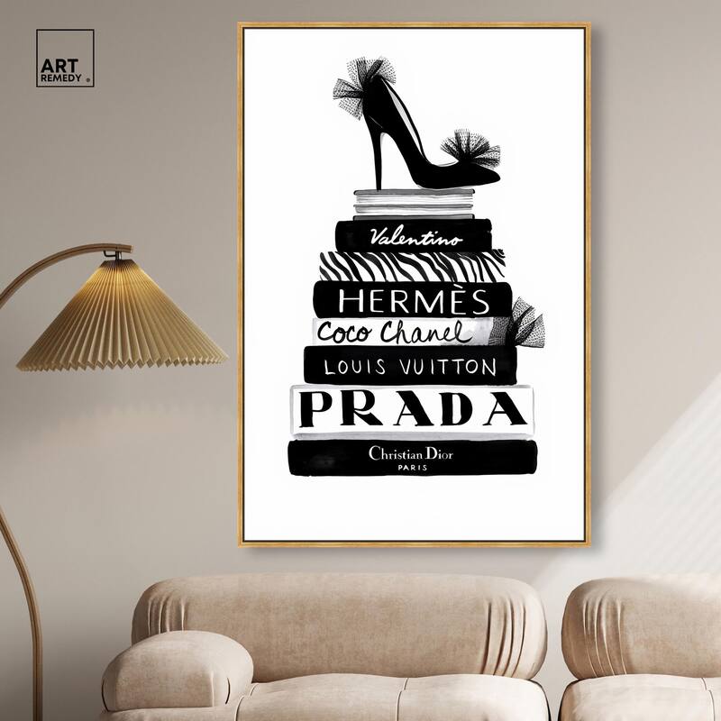 Library Luxe Canvas by Art Remedy