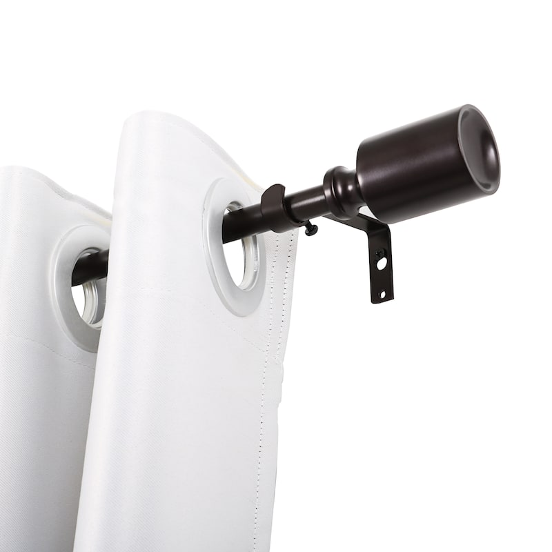 UTOPIA ALLEY 3/4 Inch Curtain Rod - Curtain Rods For Windows 28 to 48 Inch, Adjustable Oil rubbed bronze Curtain Rods