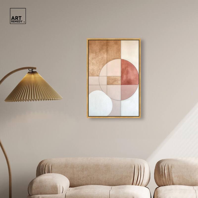 Modernist Circles II Canvas by Art Remedy