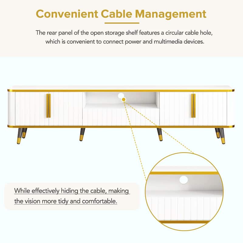 Luxury Minimalist TV Stand for TVs Up to 85"