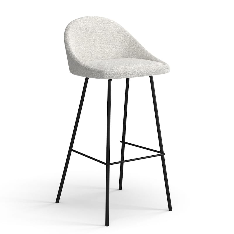 Marco Boucle Bar Height Stools Black Legs (Set of 2)