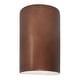 preview thumbnail 38 of 45, Justice Design Ambiance - Large Cylinder Wall Sconce - Closed Top - Replaceable Bulb Antique Copper