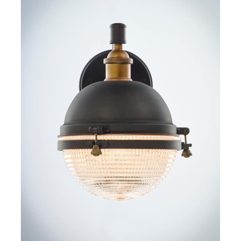 Maxim Portside Single Light 11" Tall Outdoor Wall Sconce with Glass
