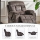 preview thumbnail 4 of 22, Overstuffed Chenille Power Lift Recliner,Lay Flat 71.5 " Length, Dual Motors Recliner with Massage/Heat Infinite Position