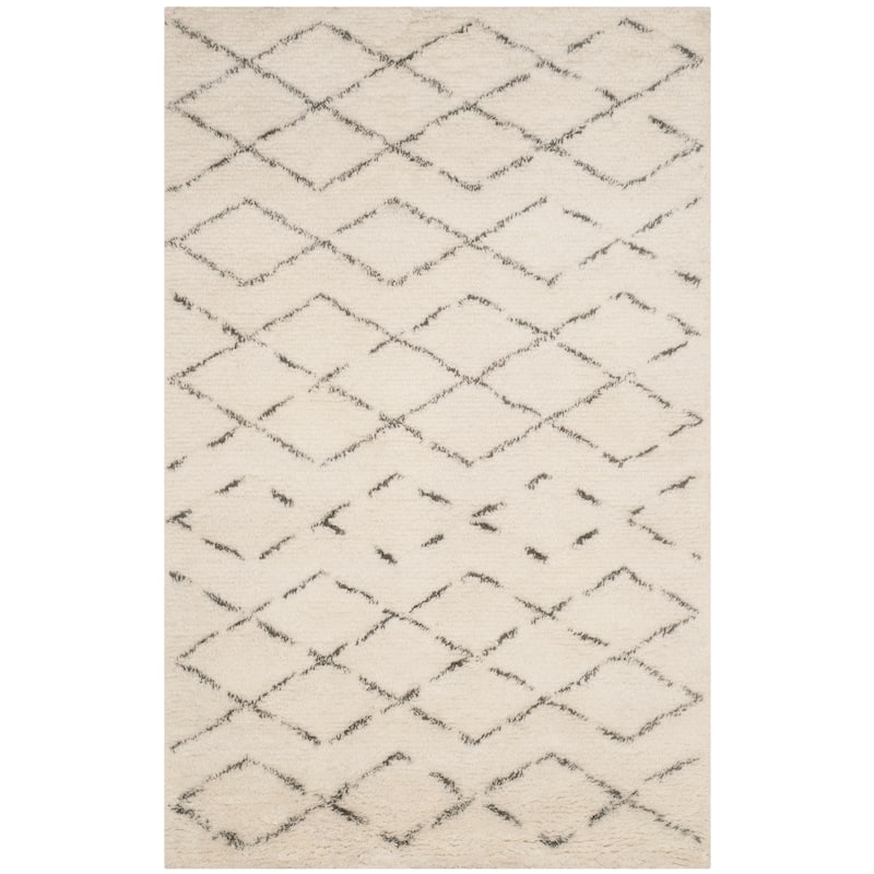 SAFAVIEH Handmade Casablanca Shag Dorette Tribal Wool Rug