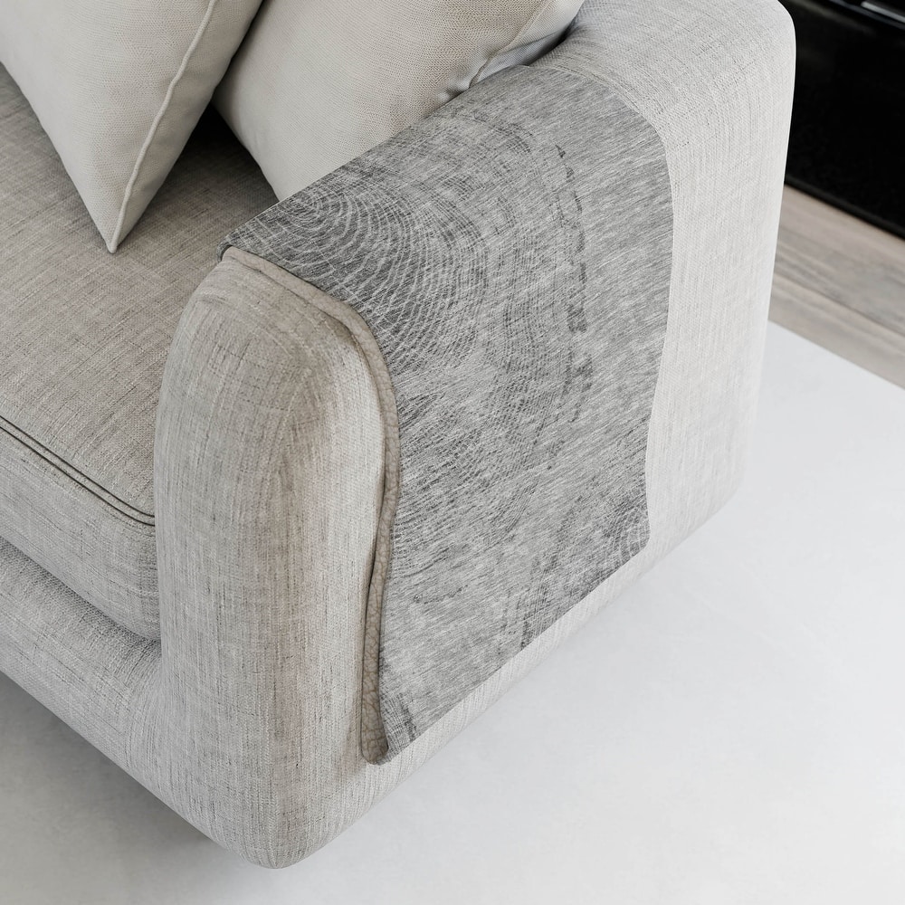 Premium Machine Washable Modern Wood Grain Sherpa Throw Blanket