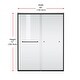 preview thumbnail 36 of 34, Wayne Semi-frameless shower door 60 x 72 - 60 x 72
