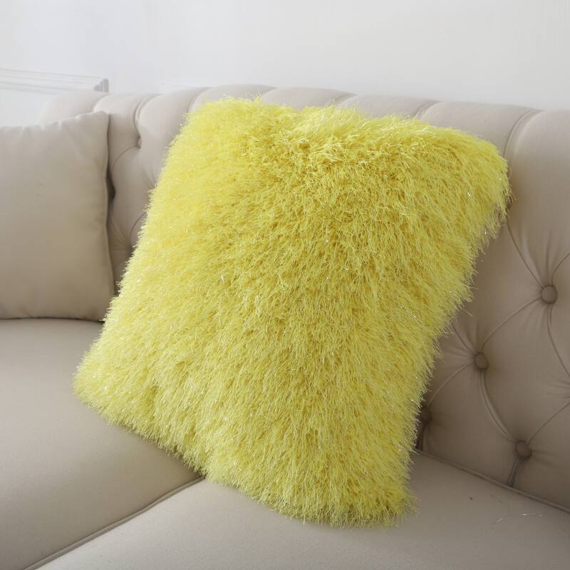 Manhattan Collection Shag Pillow