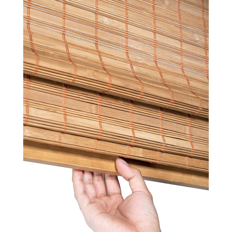 Chicology Light Filtering Cordless Natural Woven Bamboo Window Shade