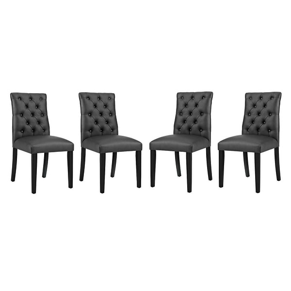 Vinyl upholstered dining chairs cheap