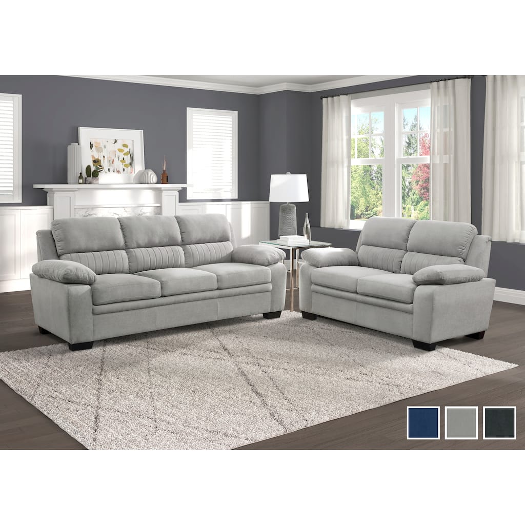 Onofre 2-Piece Fabric Living Room Sofa Set