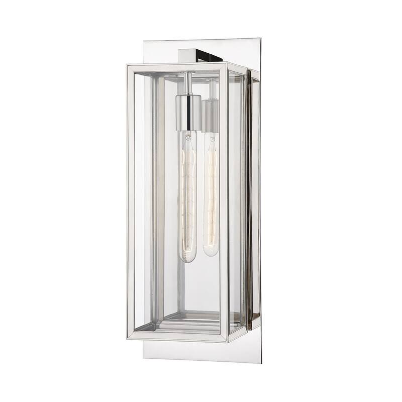 Hudson Valley Sea Cliff 1-Light Wall Sconce with Clear Glass Shade