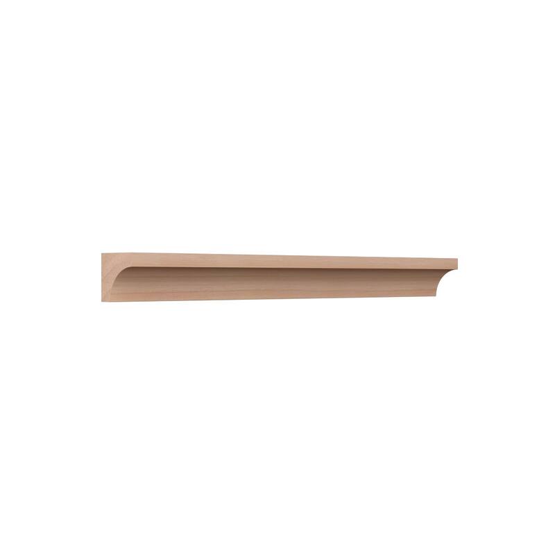 WM100: 11/16-in D x 11/16-in W x 96-in L Americraft Solid Hardwood Stain Grade Cove Moulding