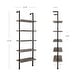 preview thumbnail 35 of 81, Nathan James Theo 5-Shelf Ladder Bookcase Wood with Metal Frame