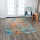 Rizzy Home Rothport Collection Turquoise Abstract Rug - Overstock ...