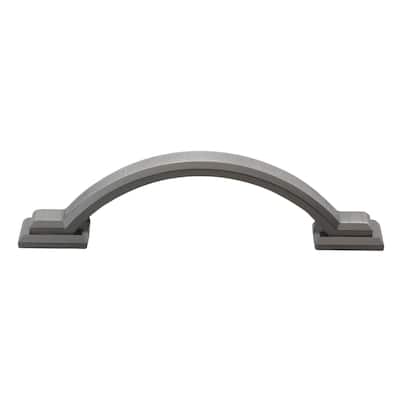 GlideRite 3-inch CC Arched Square 4.375-inch Length Brushed Pewter Cabinet Pulls (Pack of 10 or 25)