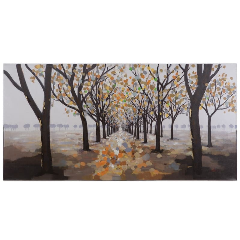 Yosemite Home Decor 'Pathway' Original Hand-Painted Wall Art - Multi-color