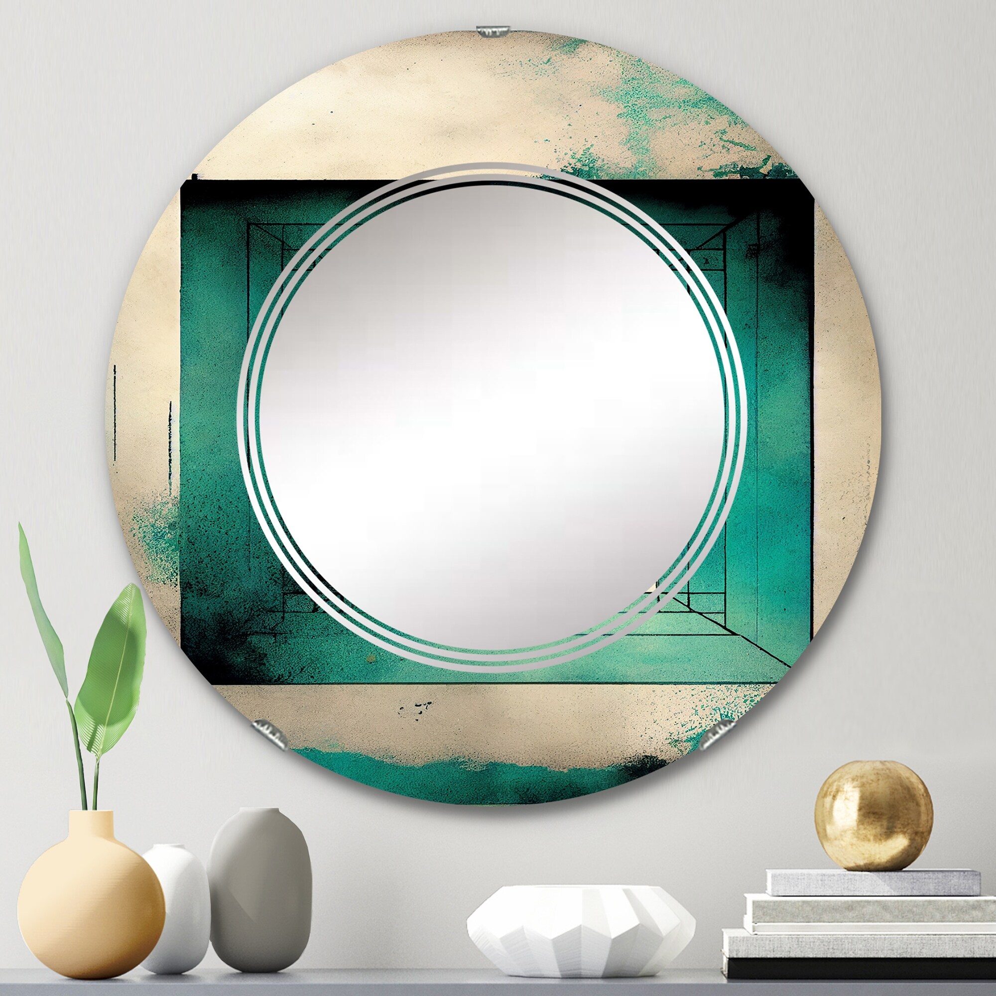 Amazon.com: DAOYIJIAJU Irregular Shaped Mirror, 47.25