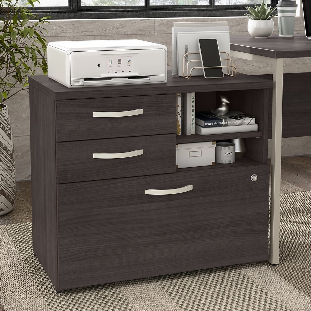 Hybrid Office Storage Cabinet with Drawers by Bush Business Furniture