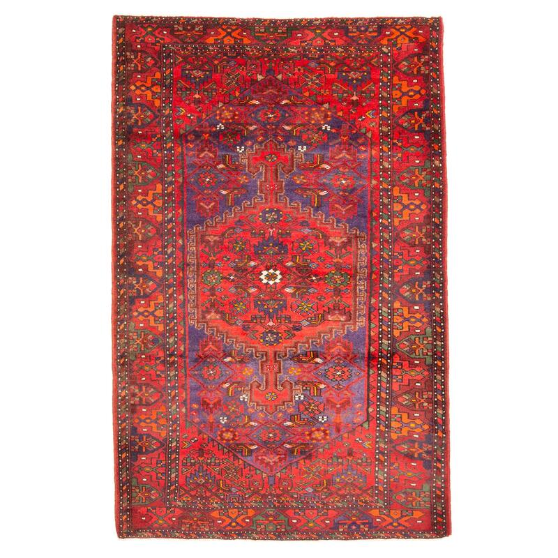 ECARPETGALLERY Hand-knotted Anadol Navy Wool Rug - 4'7 x 7'5