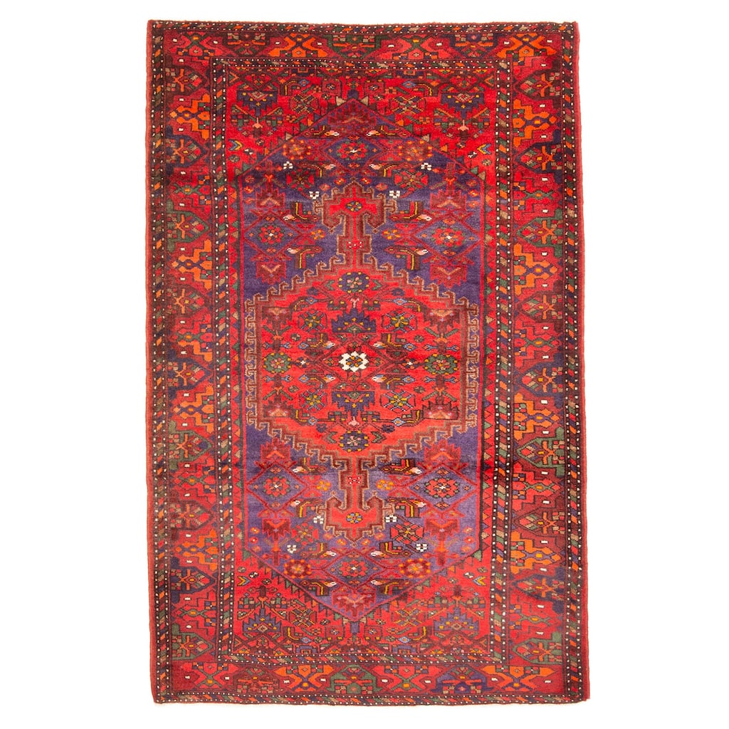 ECARPETGALLERY Hand-knotted Anadol Navy Wool Rug - 4'7 x 7'5