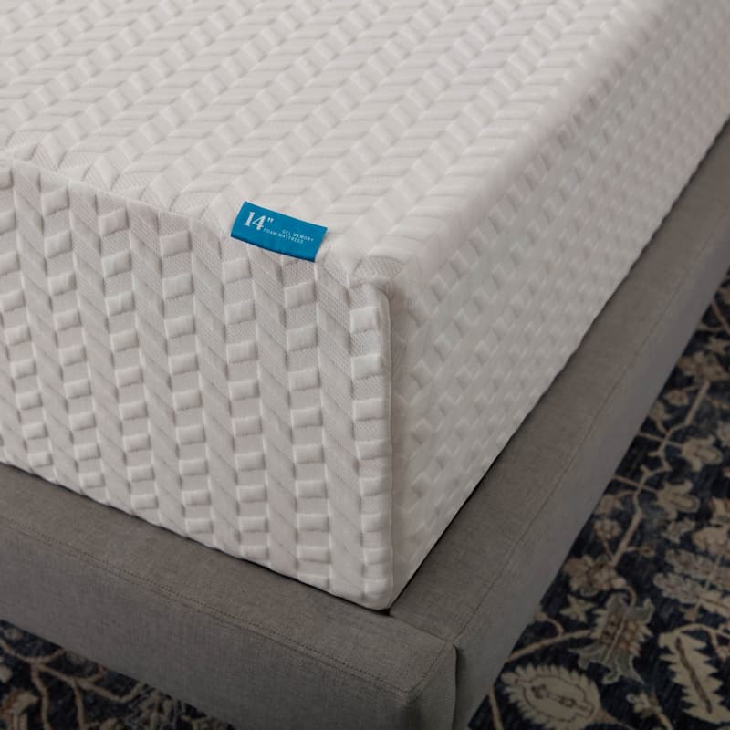 Lucid SureCool 14-inch Gel Memory Foam Mattress, Medium-Firm Feel