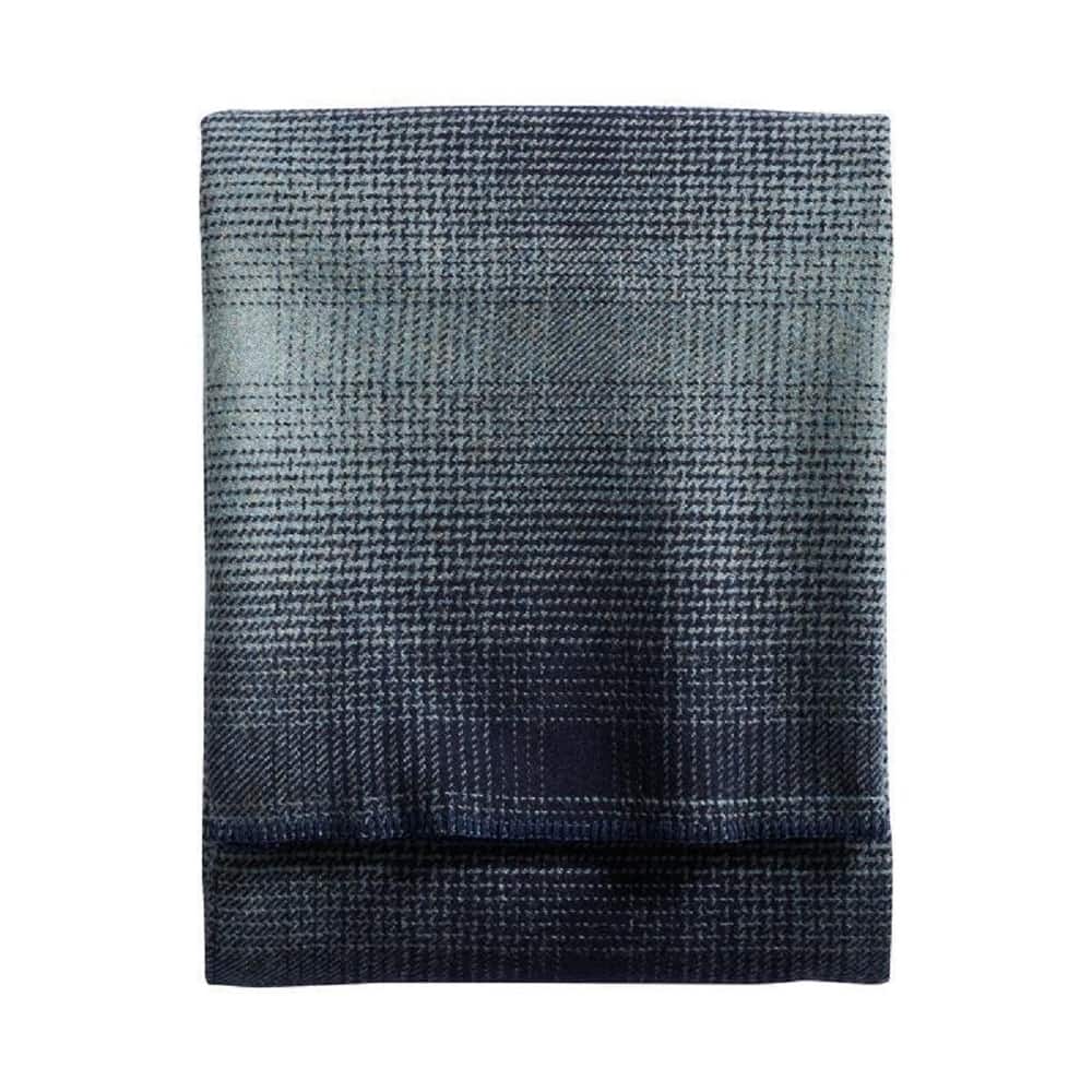 Pendleton Eco-wise Shale Navy Plaid Blanket