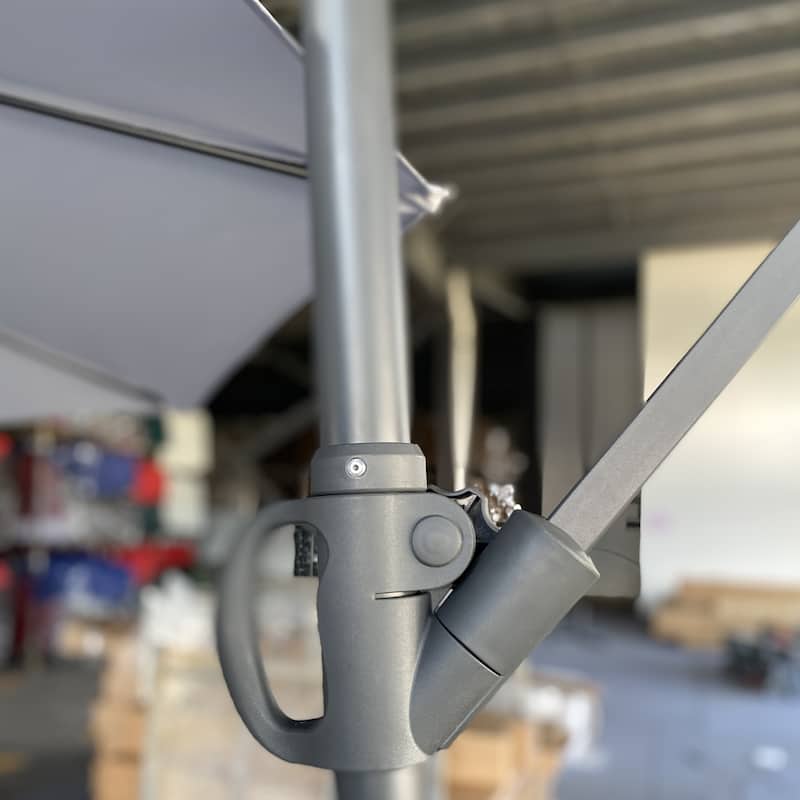 without Plastic base -10ft Offset Patio Umbrella - Offset Hanging Cantilever Patio Outdoor Market Umbrella Protection