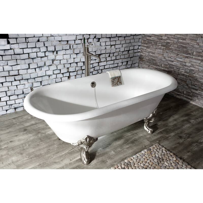 Kingston Brass English Country Freestanding Tub Faucet with Hand Shower
