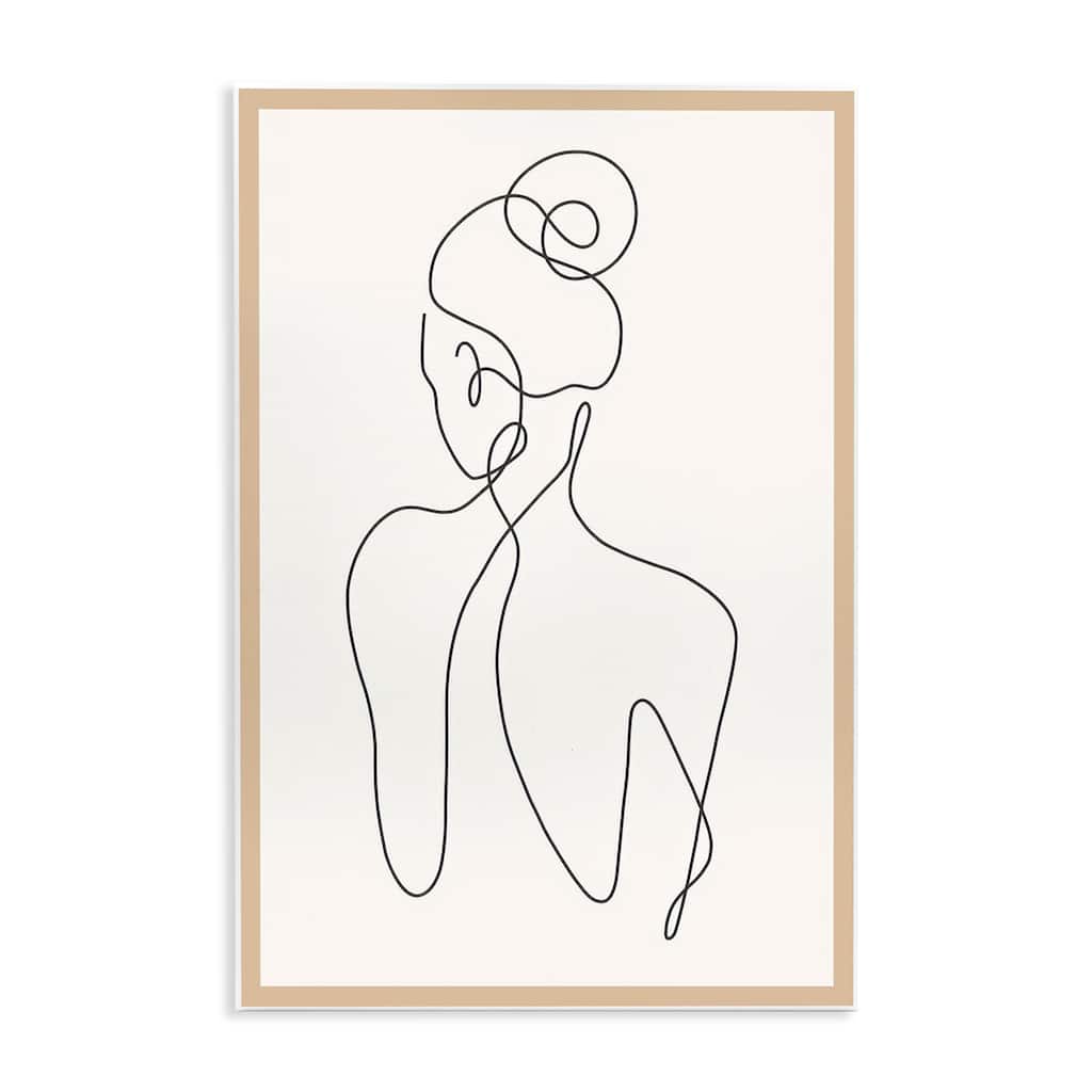 Stupell Minimal Woman Line Drawing Wall Plaque Art Design By LSR Creative Studio