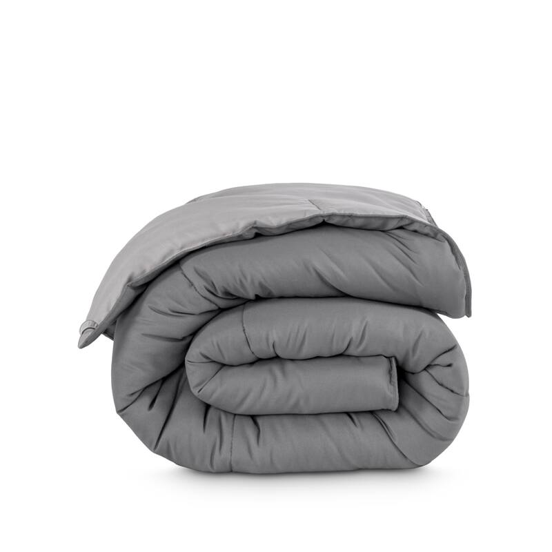 Bare Home Reversible All Season Down Alternative Comforter - Twin/Twin XL - Grey/Light Grey
