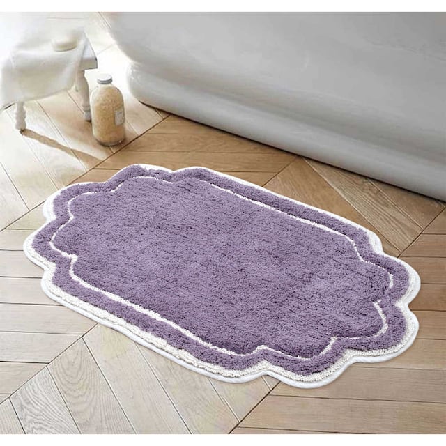 Home Weavers Allure Collection Absorbent Cotton, Machine Washable and Dry Bath Rugs